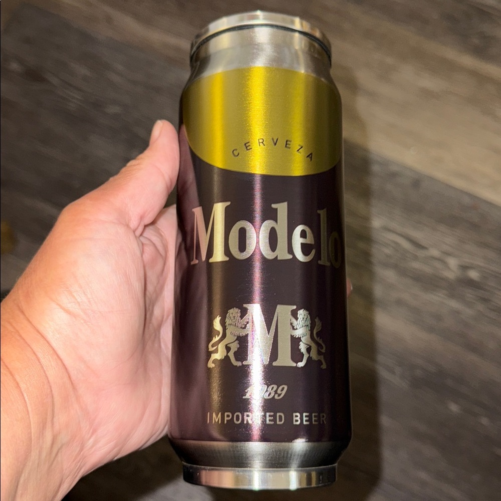 Cerveza Modelo Black and Gold  Stainless Steel Tumbler
